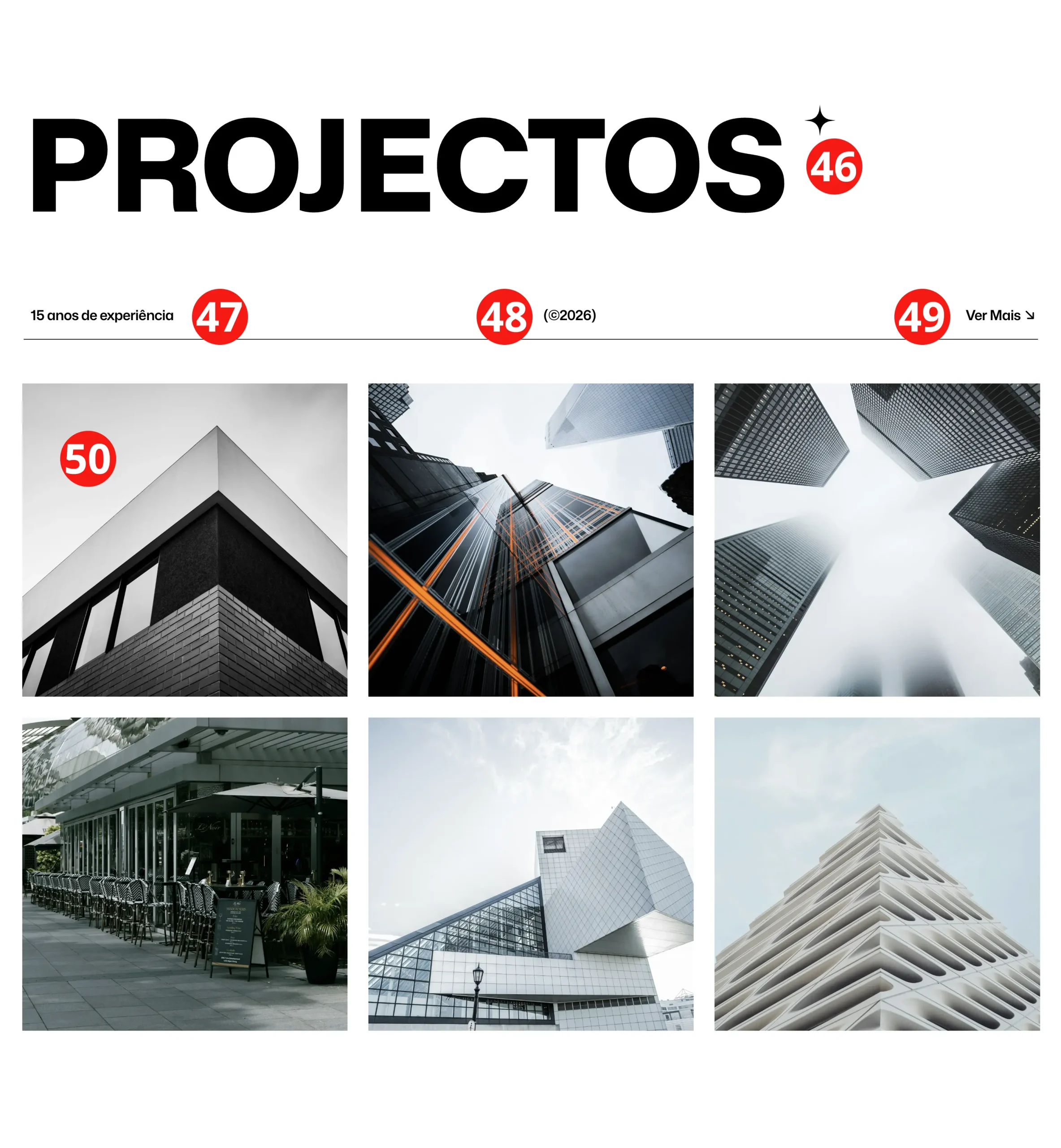 Referência da página Projectos